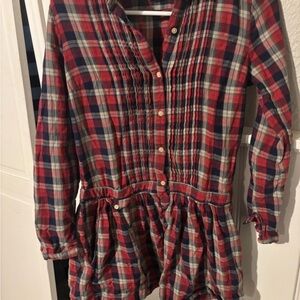 Ralph Lauren size xs Red and Blue Plaid shirt Dress